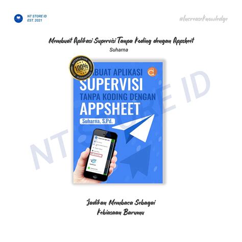 Jual Buku Membuat Aplikasi Supervisi Tanpa Koding Dengan Appsheet