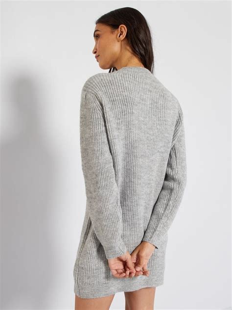 Robe Pull En Jersey Gris Kiabi 22 00