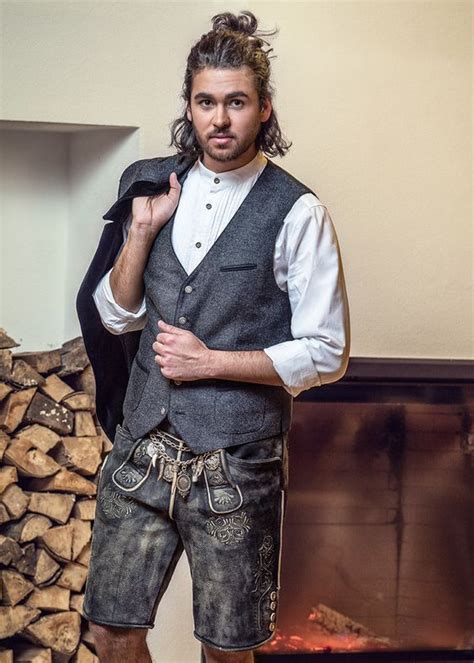 Bavarian Outfit Le Clan Beer Fest Lederhosen Couture Kilt Leather