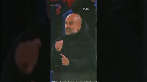 Pep Guardiola Reactions To Messi Nutmeg His Defender YouTube