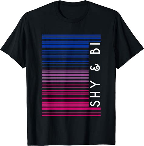 Shy And Bi Bisexual Flag Barcode Lgbt Social Justice Feminist T Shirt