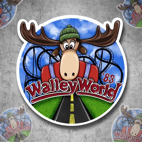 Moose World Theme Park Adventure Waterproof Vinyl Sticker - Etsy