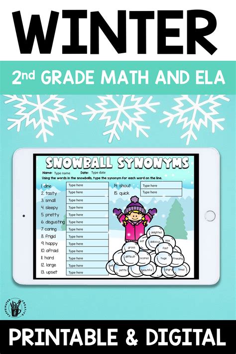 Winter No Prep Math And Ela Worksheets Activities For 2nd Grade Artofit