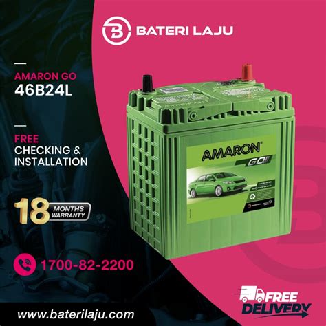 B L Amaron Go Car Battery Free Delivery Installation Waja Vios