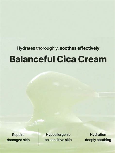 Creme Cica BALANCEFUL Hidratante Calmante E Nutriente Que Hidrata