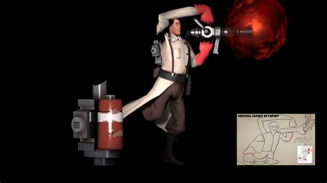 SFM Version of the Fanart of the medic fanart : tf2