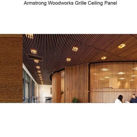 Wooden Color Coated Armstrong Woodworks Grille Ceiling Panel At Rs 1200sq Ft In New Delhi