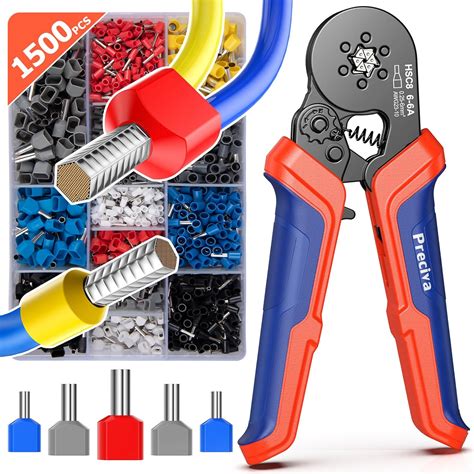 Dual Bootlace Ferrule Crimping Tool 0 25 6mm² Hexagonal Crimping Tools