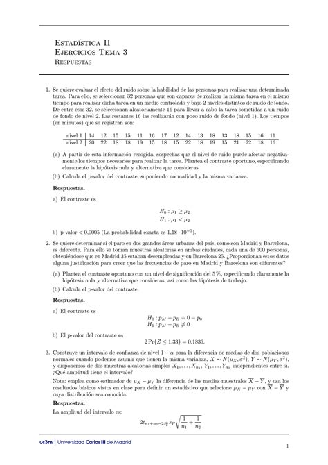 Soluciones Ejercicios Tema Ejercicios Tema Respuestas Se Quiere