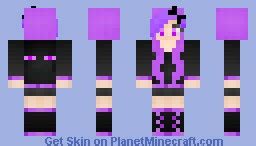 Enderman Girl (Mob Girl) Minecraft Skin