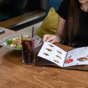 Leather Menu A Menu Holder With Embosing Restaurant Menu Etsy