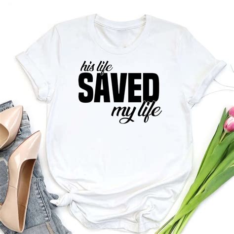 His Life Saved My Life Jesus Christian Image Png Digital File