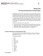 Chapter Pdf Principles Of Marketing Pricing Considerations And