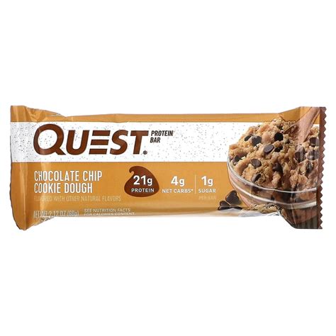 Buy Quest Nutrition Protein Bar Chocolate Chip Cookie Dough 60g From