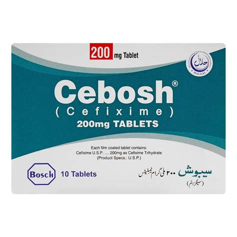 Purchase Bosch Pharmaceuticals Cebosh Tablet 200mg 10 Pack Online At