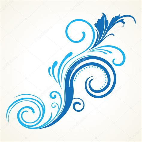 Vector blue floral pattern Stock Vector by ©alliesinteract 2578918