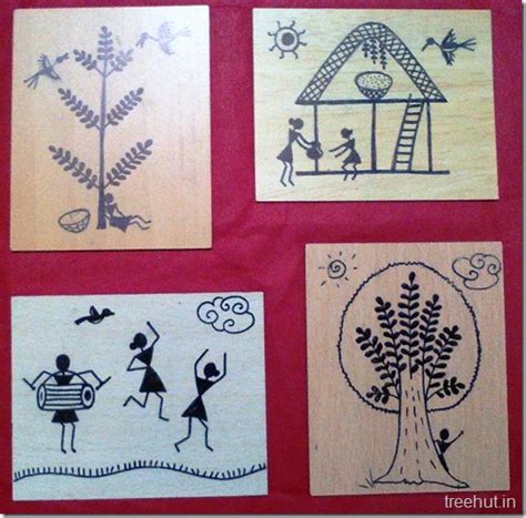 Easy Kid Warli Art Borders / Warli Painting Tribal Art Warli Art ...