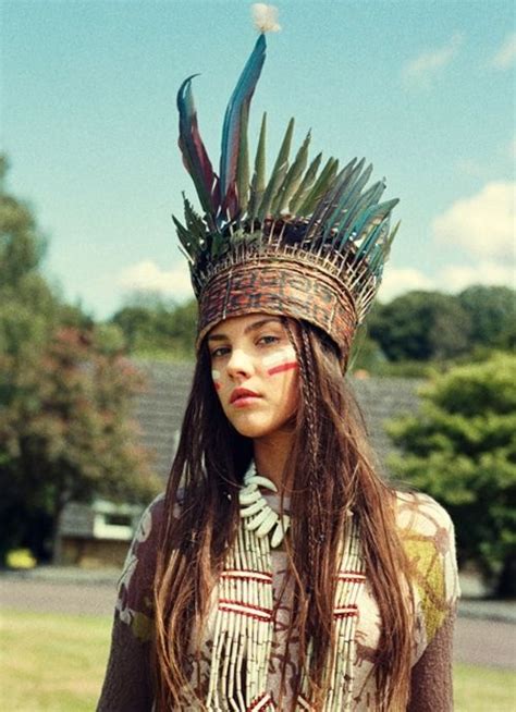 So Cool Native American Fashion Feather Headdress American Tribal