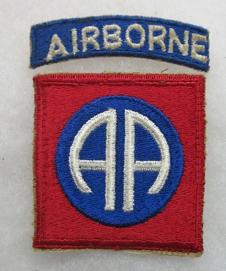 Insignia Cloth US Patches Shoulder Sleeve Insignia US WWII Army 82nd