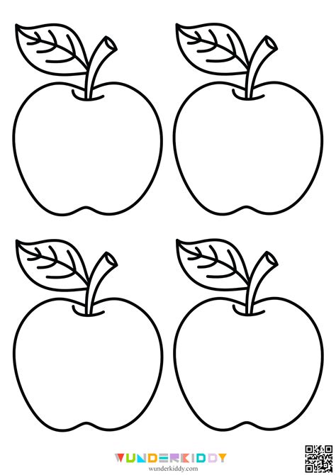 Free Printable Apple Template And Coloring Pages For Kids