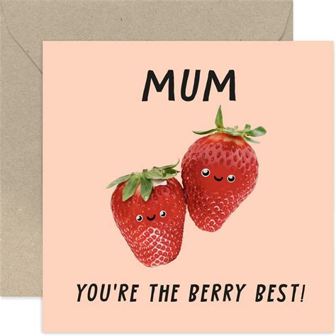 Old English Co Birthday Card For Mum Berry Best Strawberry Mothers Day Card For Her Mum