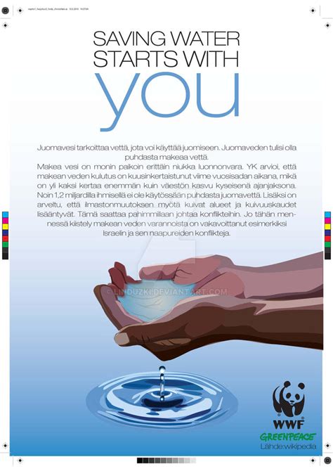 Save water poster by Linduzki on DeviantArt