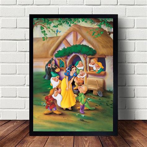 Snow White and the Seven Dwarfs Poster Canvas Paintings Poster Hanging ...