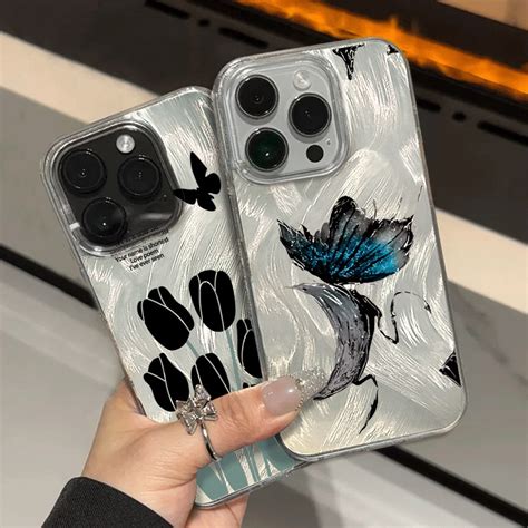 Metal Moon Butterfly IMD Case For Infinix Hot Pro Note Pro Smart Pro Spark C Note
