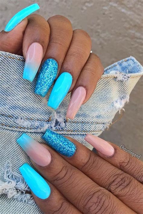 23 Blue Ombre Nails And Ideas Were Trying Asap Stayglam