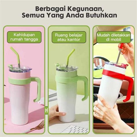 Jual Tumbler Stainless 1200ml Hot And Cold Botol Minum Termos 1 2 Liter Double Wall Tahan Panas