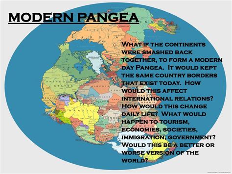 Incredible Map Of Pangea With Modern Day Borders 59 OFF