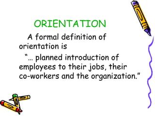 Orientation & placement | PPT | Resume Writing and Advice | Job Search