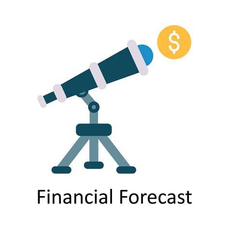 Financial Forecast Vector Flat Icon Design Illustration Finance Symbol