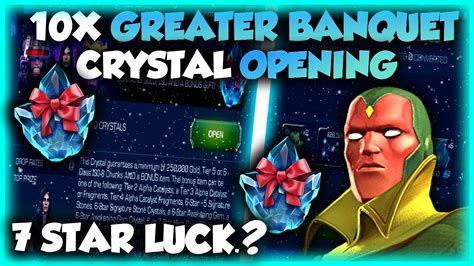 First 10x Greater Banquet Crystal Opening Marvel Contest Of Champions Youtube