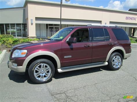 2006 Dark Cherry Metallic Ford Explorer Eddie Bauer 4x4 87307973 Photo 3 Car