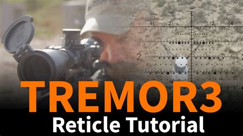 Tremor3 Reticle Tutorial Youtube