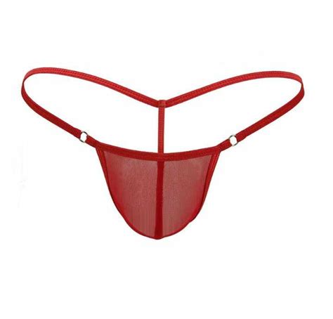 Breathable Mesh Thong G String Lingerie Sexy Mini Swimsuit And Swimwear Underwear For Men