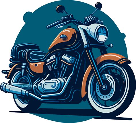 Vintage Motorcycle Cartoon Logo With 24207679 PNG