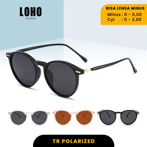 Jual LOHO Kacamata Hitam Polarize Anti Uv 400 Sunglasses Bisa Minus