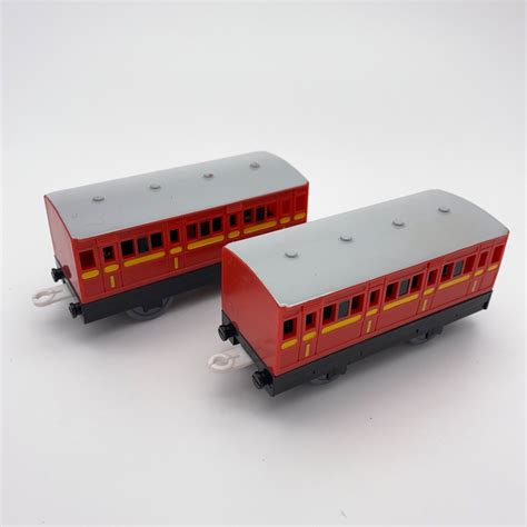 Thomas Trackmaster Rusty's Red Coaches Narrow Gauge Express Passenger ...