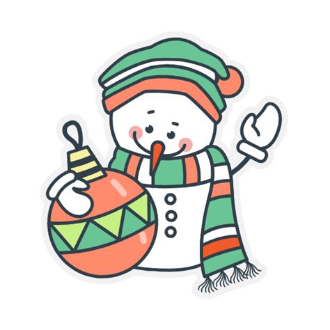 Free Customizable Snowman Stickers | DocHipo