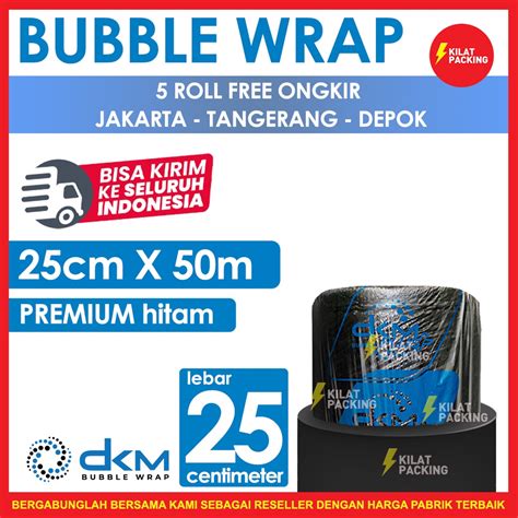 Jual Bubble Wrap Hitam Cm X M Tebal Plastik Bubblewrap Roll