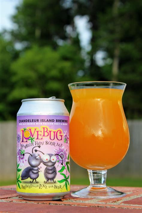 Love Bug Mango Passion Fruit Sour Ale From Chandeleur Island Brewing