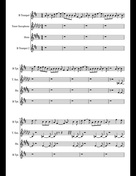 Hunger Games Hanging Tree Remix Bobghm2 Style Sheet Music For Trumpet