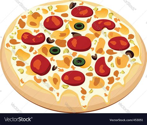 Pizza Royalty Free Vector Image VectorStock