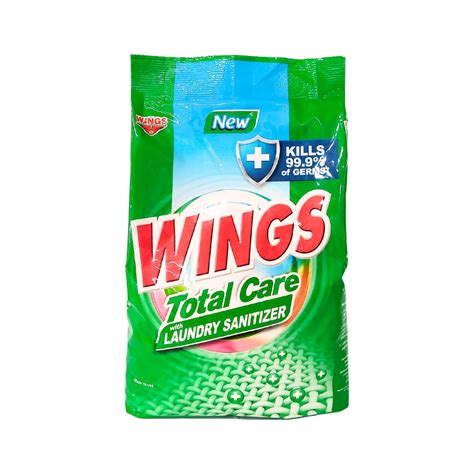 Wings Detergent Powder Total Care With Laundry Sanitizer 11kg