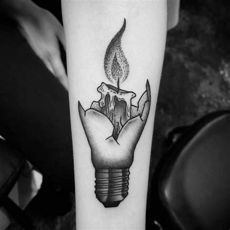 Share 78+ black flame candle tattoo super hot - in.cdgdbentre