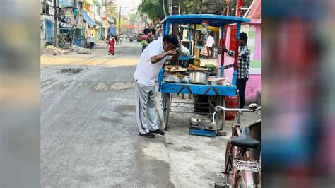 Cm नीतीश के प्रधान सचिव की भा गई सादगी फुटपाथ पर बैठ चाय पर चर्चा