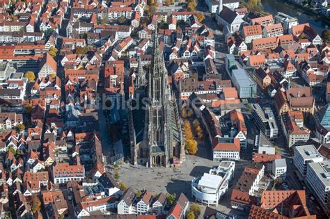 Ulm Aus Der Vogelperspektive Kathedrale Ulmer M Nster Am M Nsterplatz