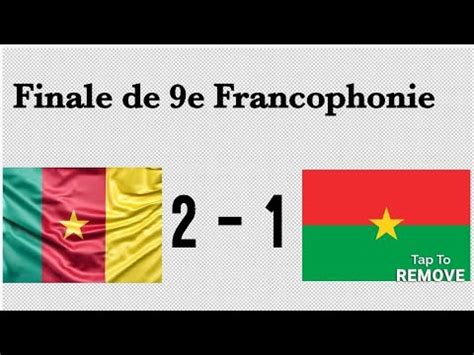 Les Buts Du Match Cameroun V Burkina Faso En Finale Des Jeux De La